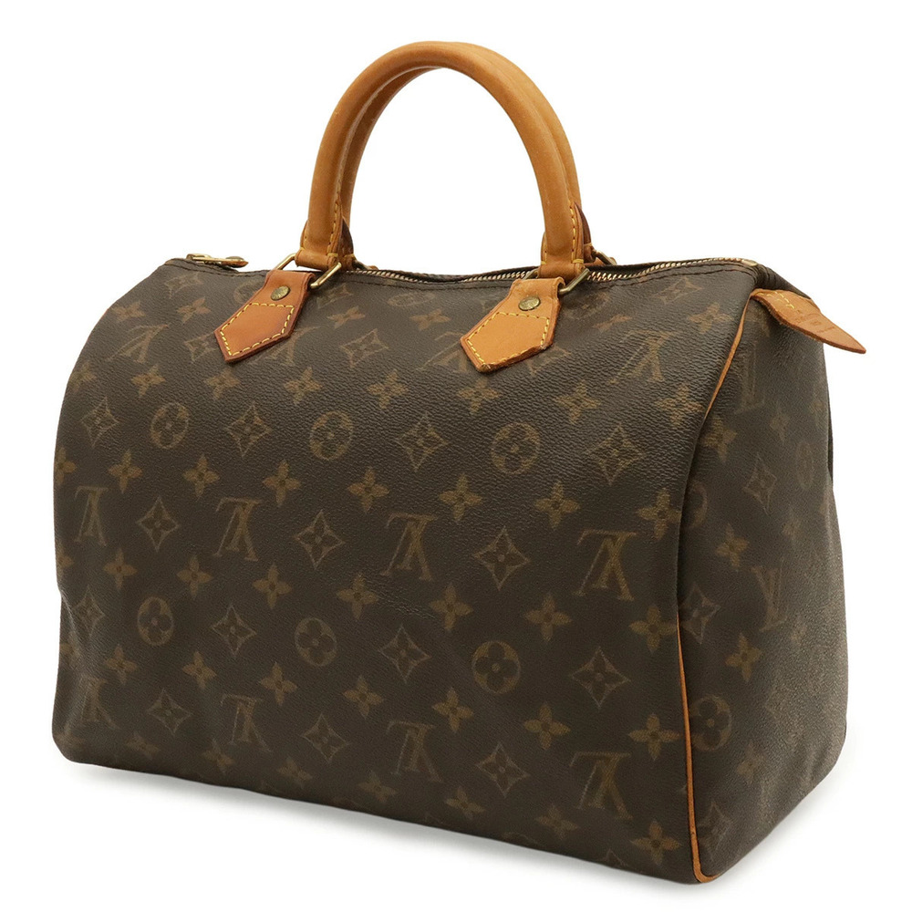 Louis Vuitton Boston Monogram Speedy Bag Handbag Brown